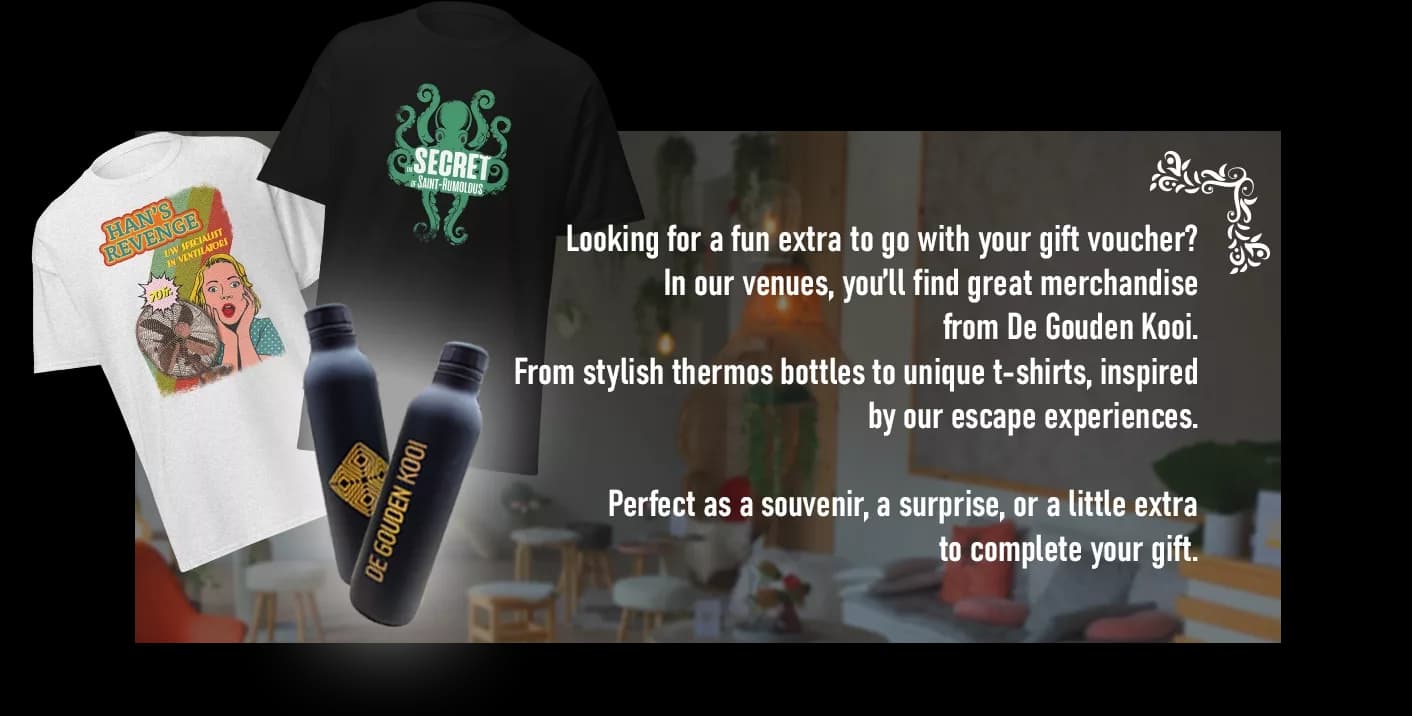 Our exclusive De Gouden Kooi merch